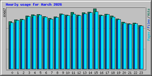 Hourly usage for March 2026